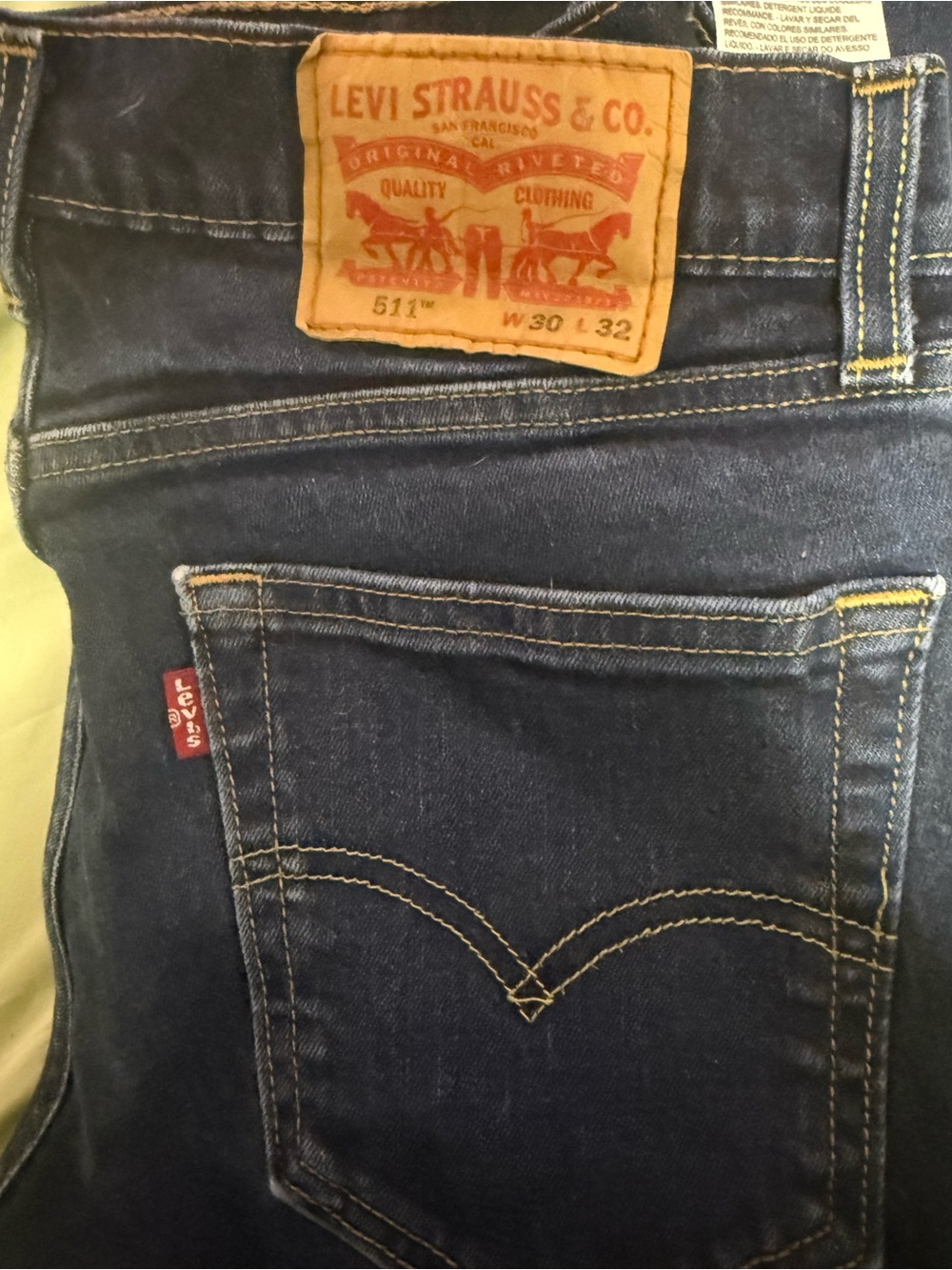 Levi’s 511 Slim Fit Jeans – Men’s 30x32 Dark Wash Denim – Water<Less Collection